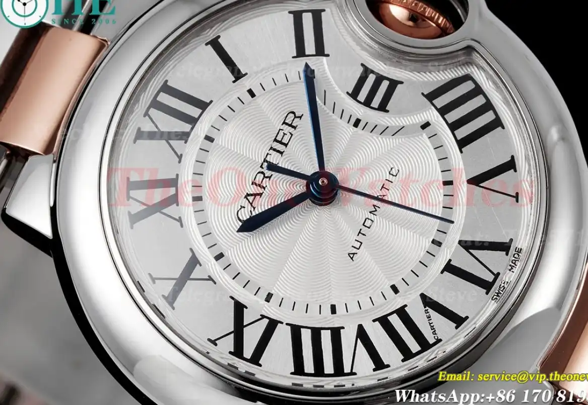 Ballon Bleu De Cartier 33mm RG SS White Dial AF NH05