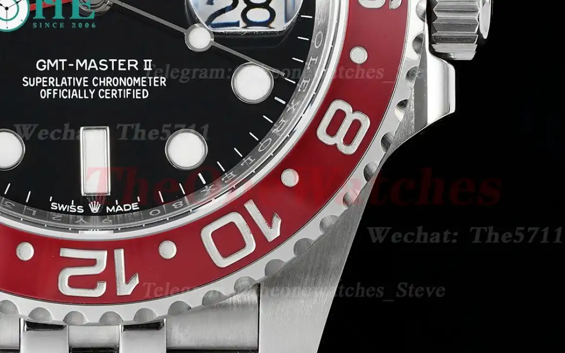 GMT Master II 126710 Pepsi Jub 40mm SS SS Black Dial APF VR3285