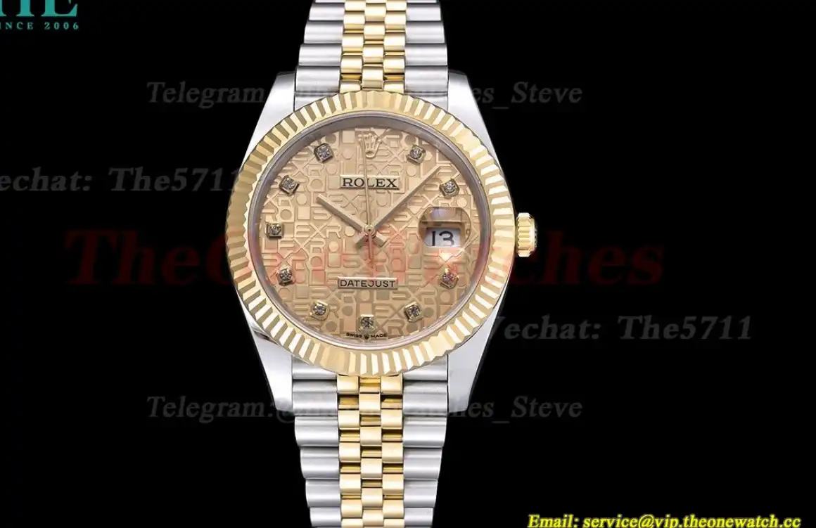 Datejust 126333 41MM YG SS Yellow Gold Dial EWEF A3235