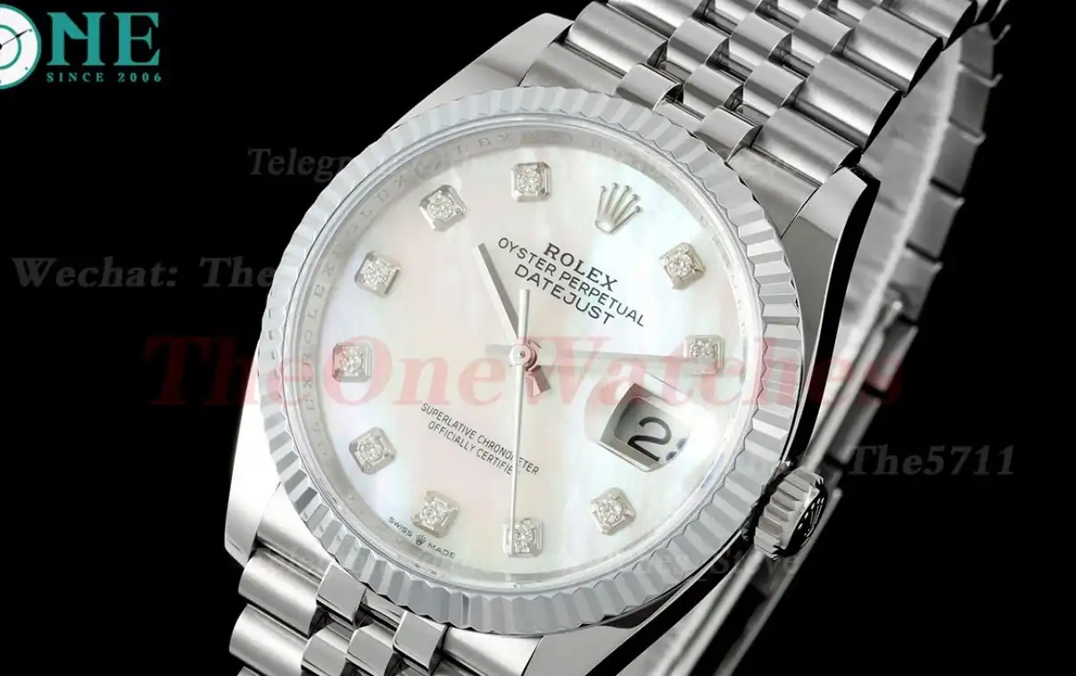 Datejust 126234 36mm Jub SS SS Mop Dia JQF VR3235