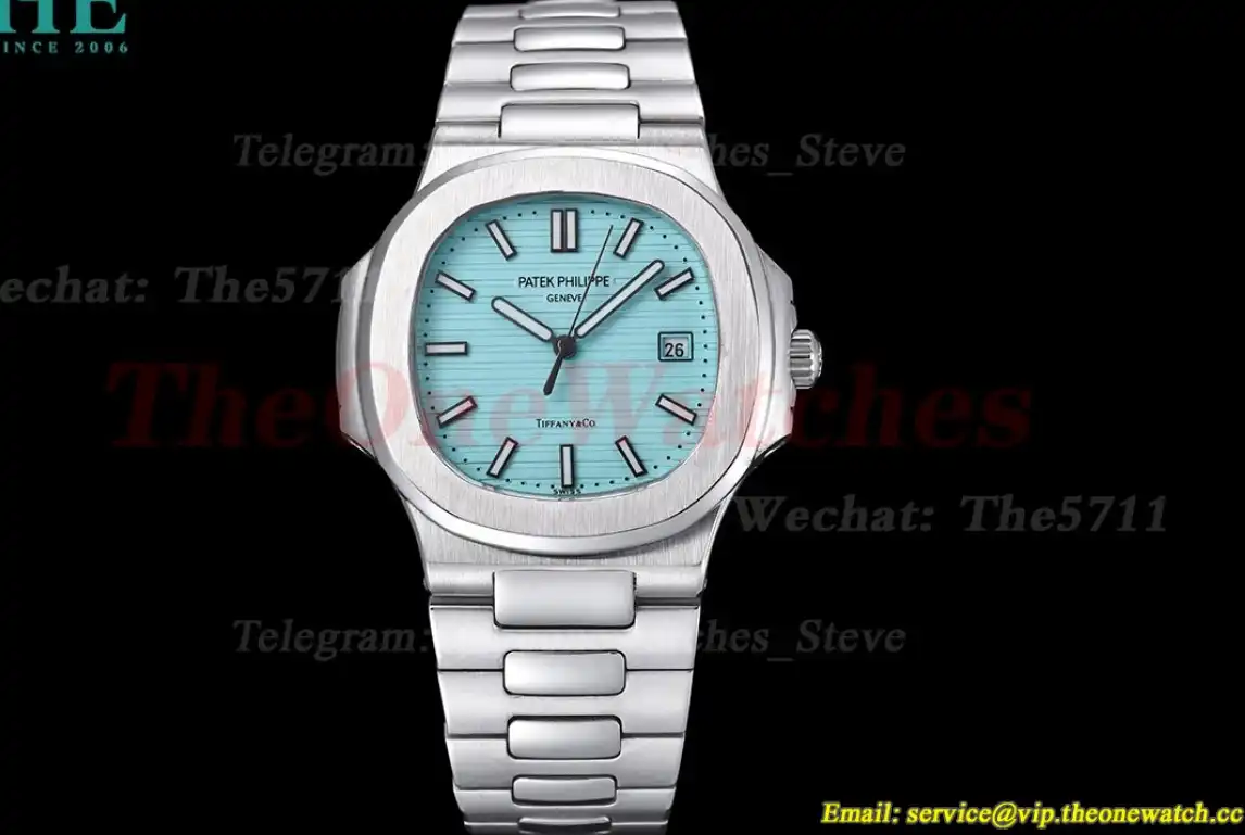 Nautilus 5711 40mm SS SS Tiffany Blue Dial GDF MY8215