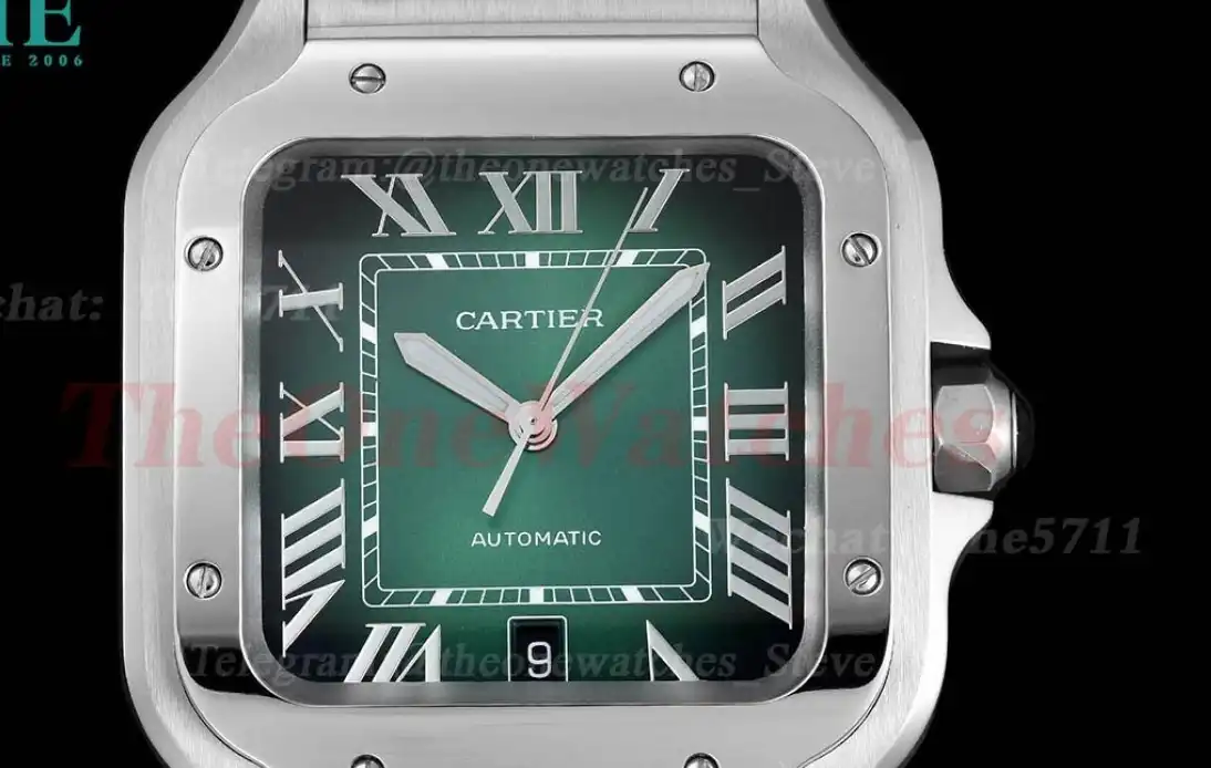 Santos De Cartier 40mm XL SS SS Green Dial BVF MY9019