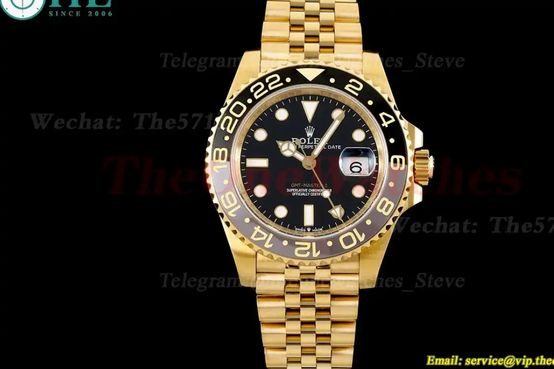 GMT Master II 126718 GRNR YG YG Black Brown APF VR3285