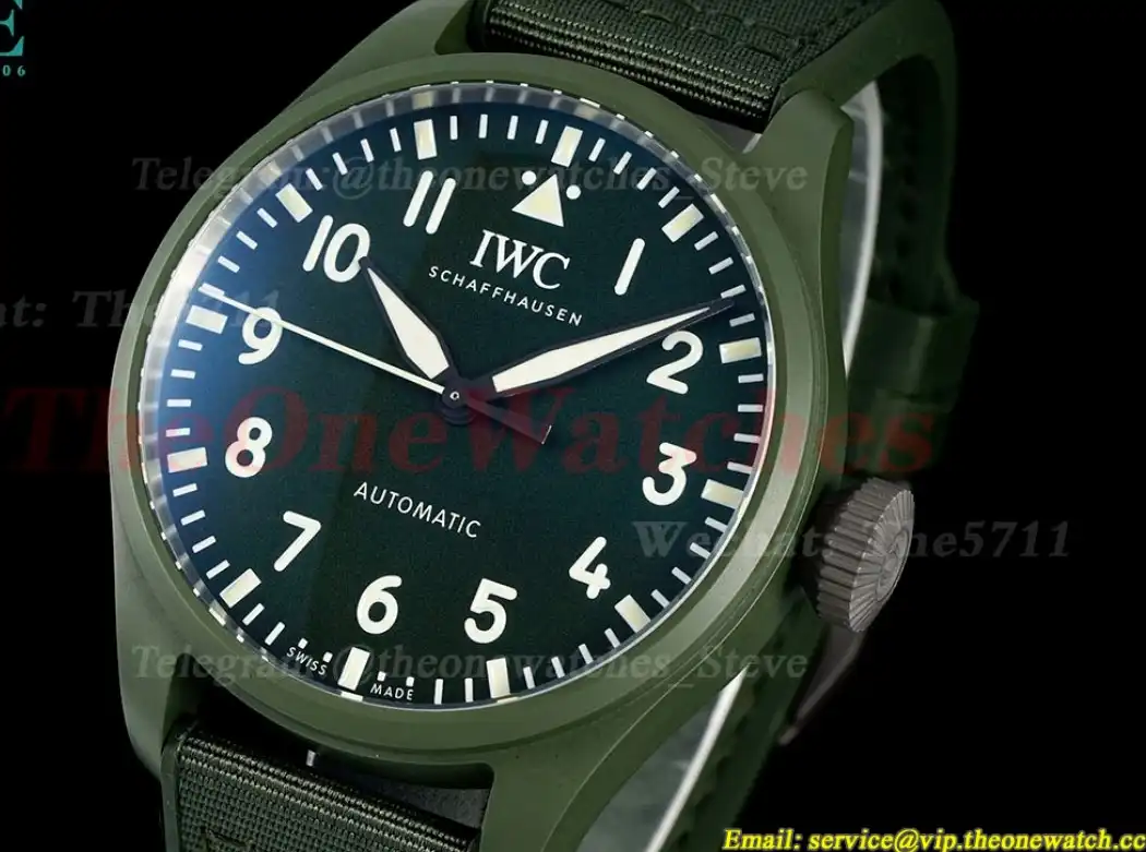 Big Pilot 43mm Woodland Cer NY Green Dial M+ 8N24