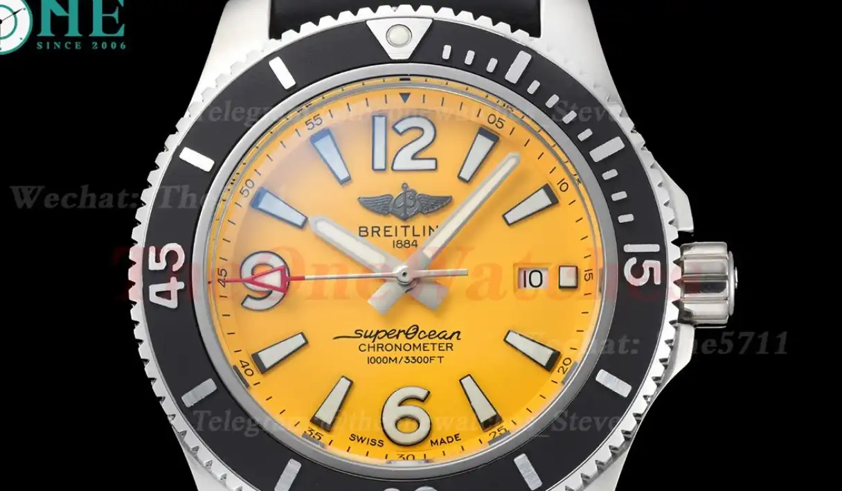 Superocean 44mm SS RU Yellow Dial BLSF A2824