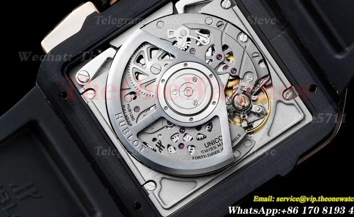 Square Bang Unico 42mm RG RU Skeleton Dial BBF HUB1280A