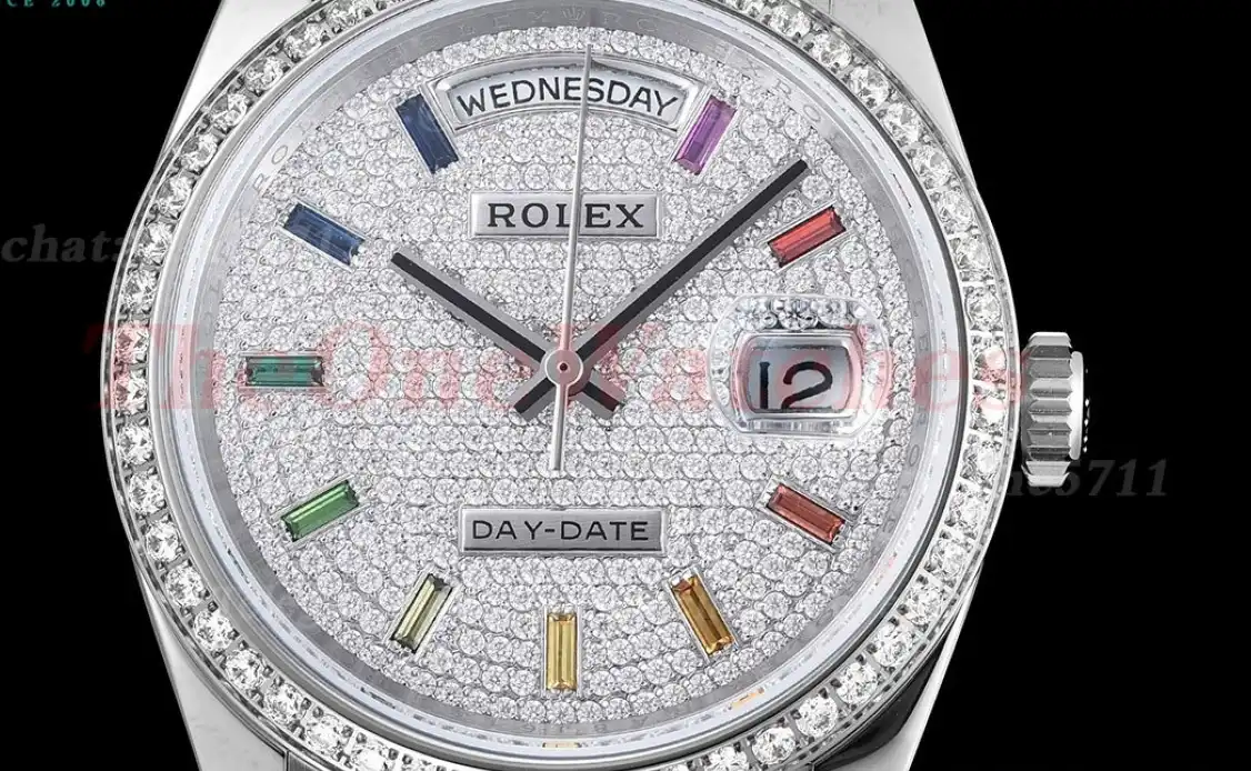 DayDate 36mm SS SS Dia Pres Diamond Dial RAF A2836