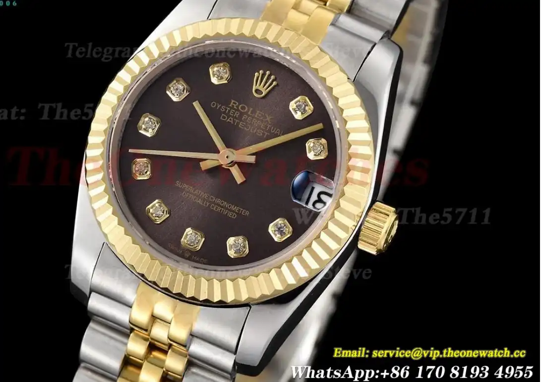 Datejust 31mm 278273 SS RG Brown Mop Dia GDF MY8215