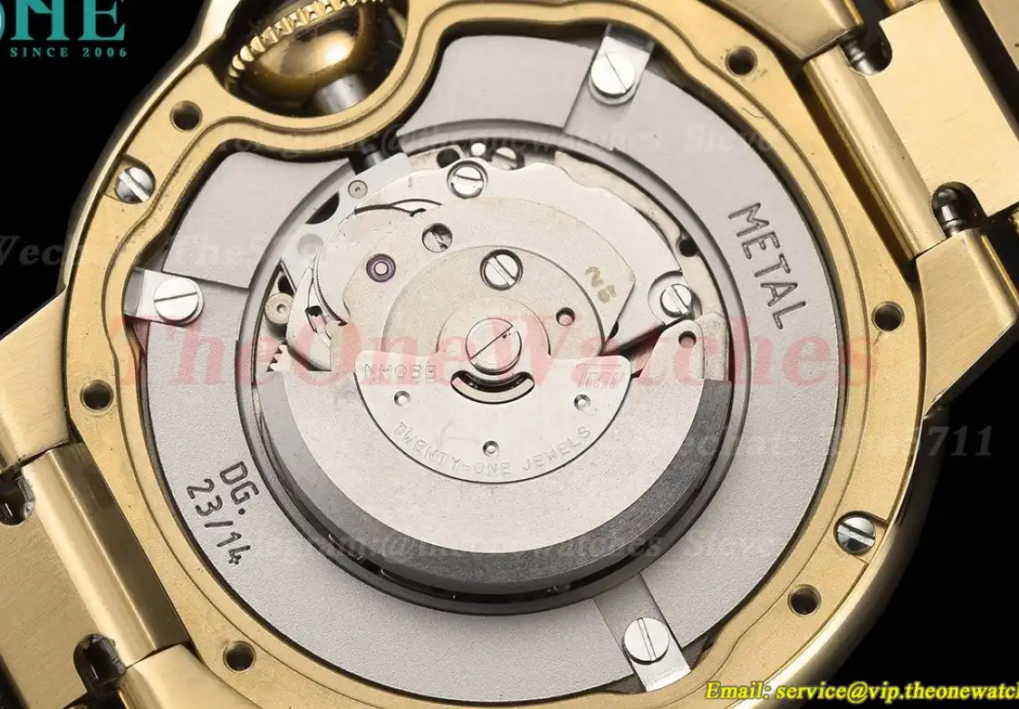 Ballon Bleu De Cartier 33mm YG YG White Rmn Oyster GDF NH05