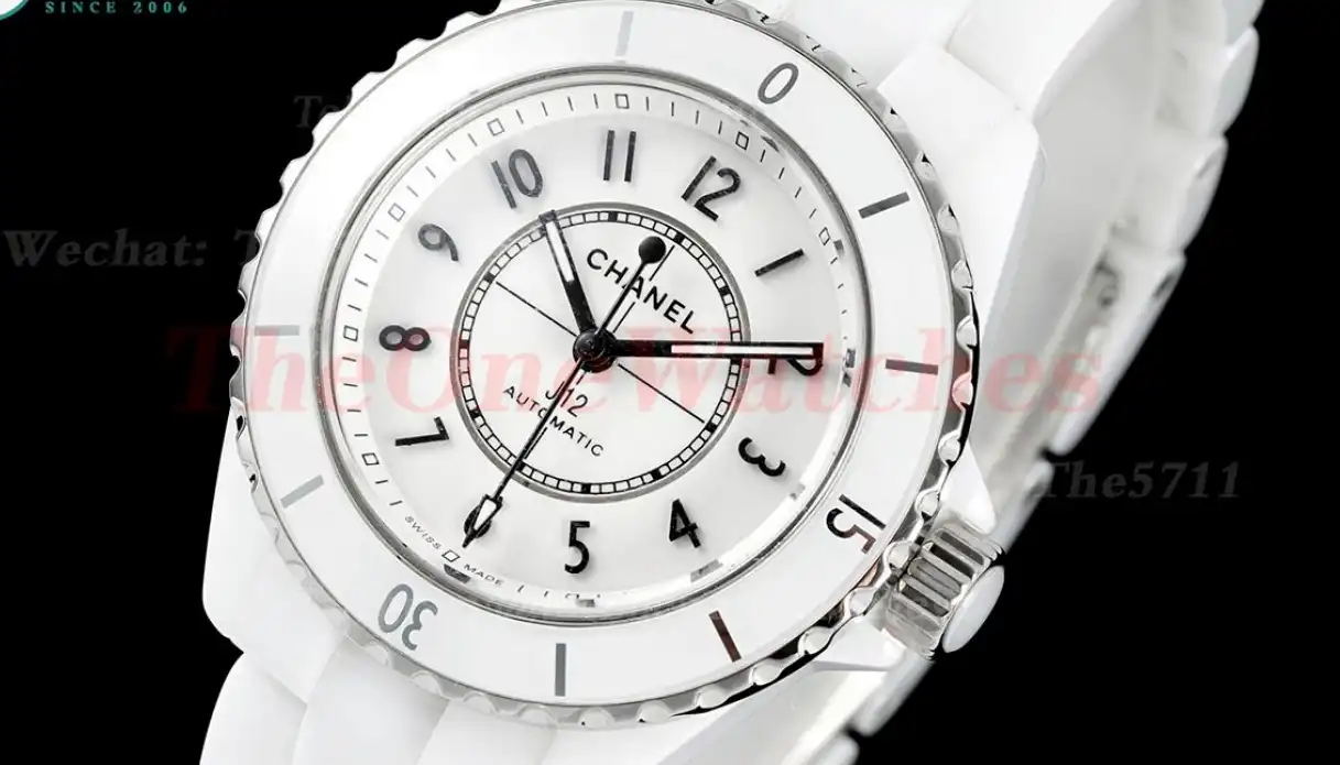 J12 33mm White Ceramic Cer White Num HTF A21.2