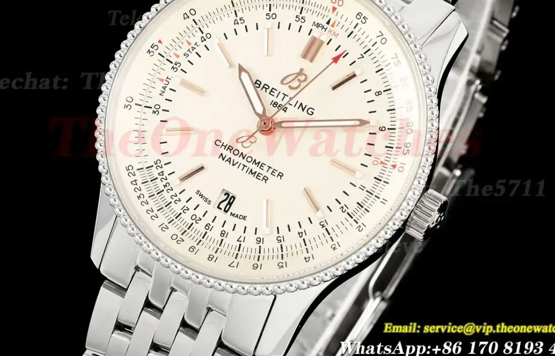 Navitimer 1 41mm Date SS SS Cream Dial TF A2824