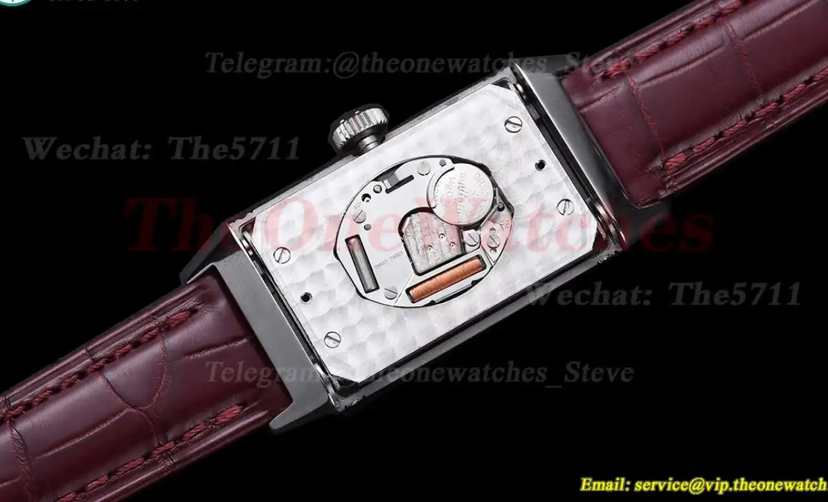 Reverso 20mm Diamond Bezel SS LE Wine Red Dial RXW Qtz