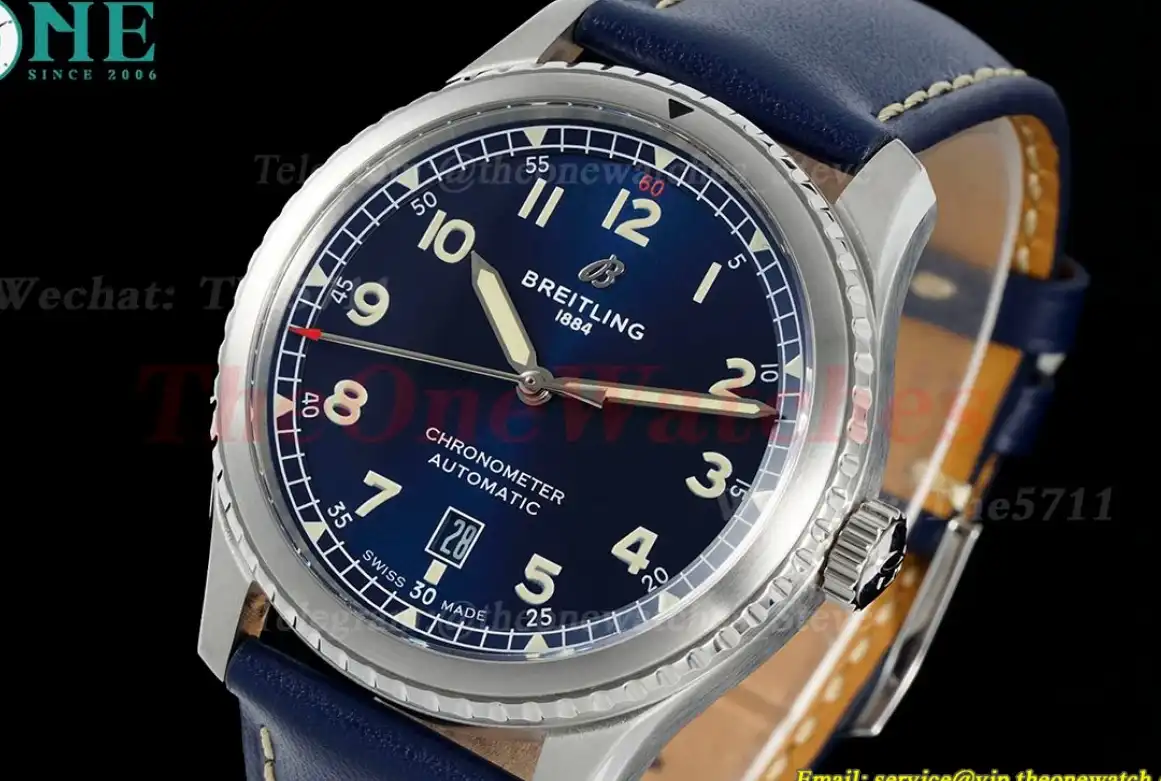 Aviator 8 41mm SS LE Blue Dial TF A2824