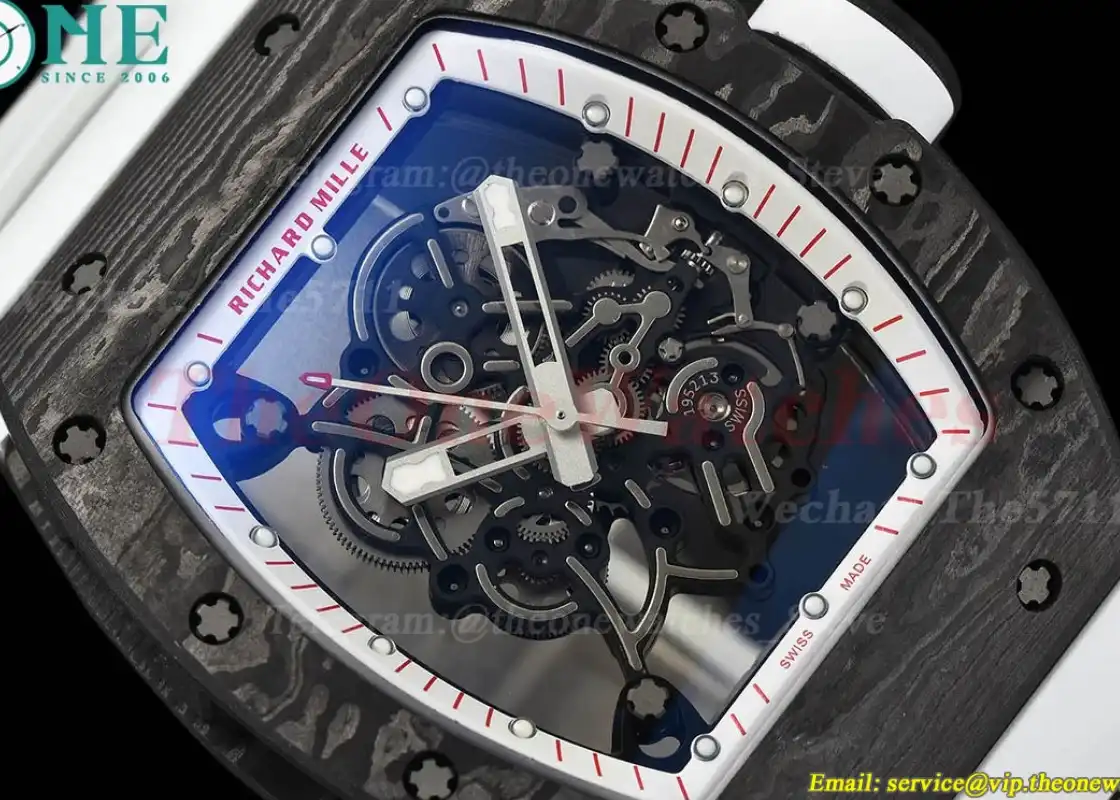 RM055 White Crown NTPT RU Skeleton Dial APS RMUL2 Super Clone