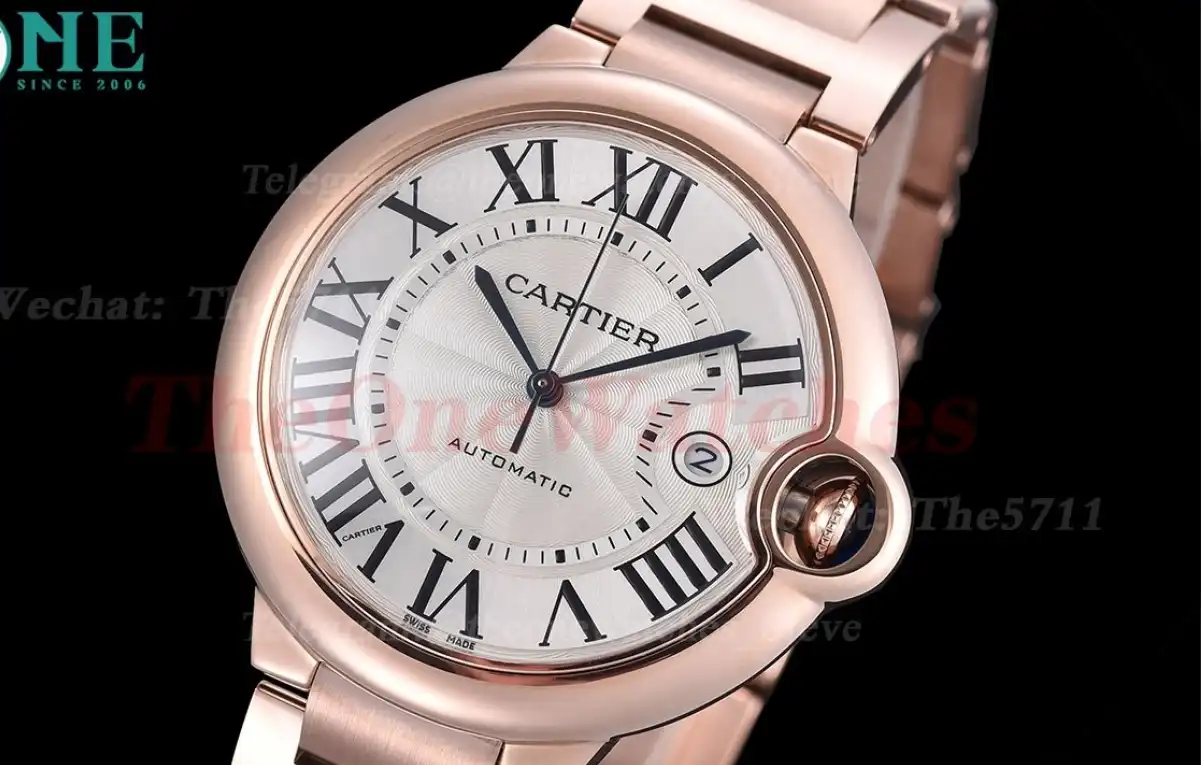 Ballon Bleu De Cartier 42mm RG RG White Dial GDF MY8215