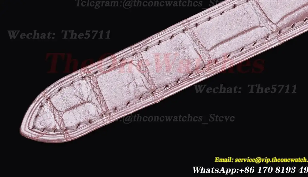 CLE De Cartier 31mm SS LE Diamond Bezel Pink Strap RXWF ETA2671