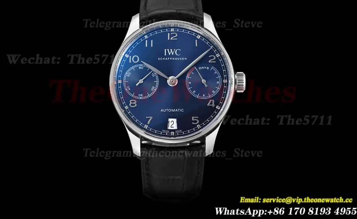 Portugieser 7 Days IW500710 SS LE Blue Dial ZF V5 A52010