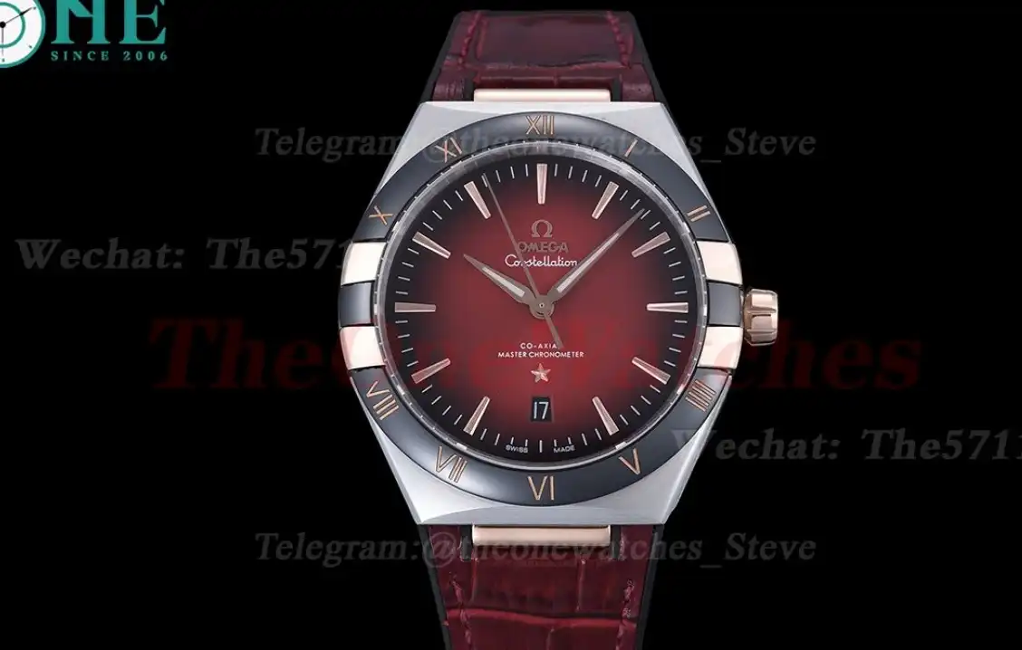 Constellation 41mm Cer RG LE Red Black Dial GDF MY8215