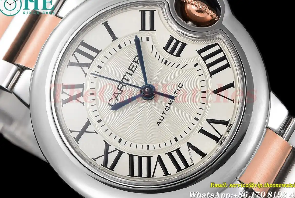 Ballon Bleu De Cartier 33mm RG SS Silver Rmn GDF NH05