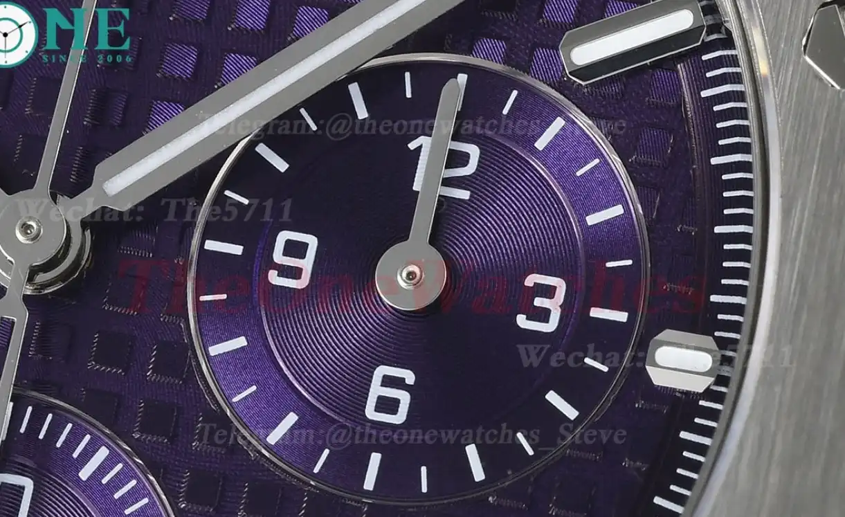 Royal Oak Chrono 26240ST 41mm SS SS Purple Dial APS SH4401 Super Clone