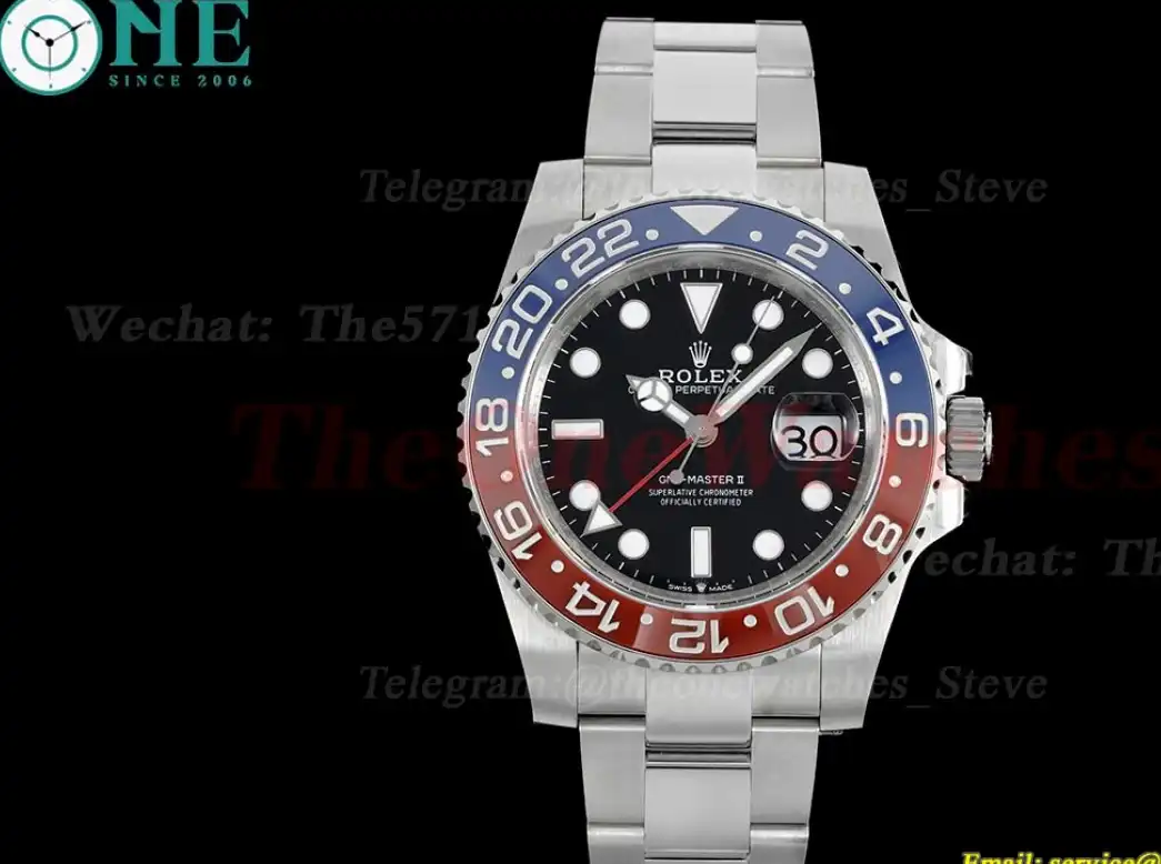 GMT Master II 126710 Pepsi Oys Red Blue Cer 904L GMF V6 VR3285