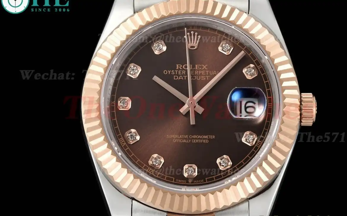 Datejust 126331 41mm Jub RG SS Brown Dia GDF MY8215