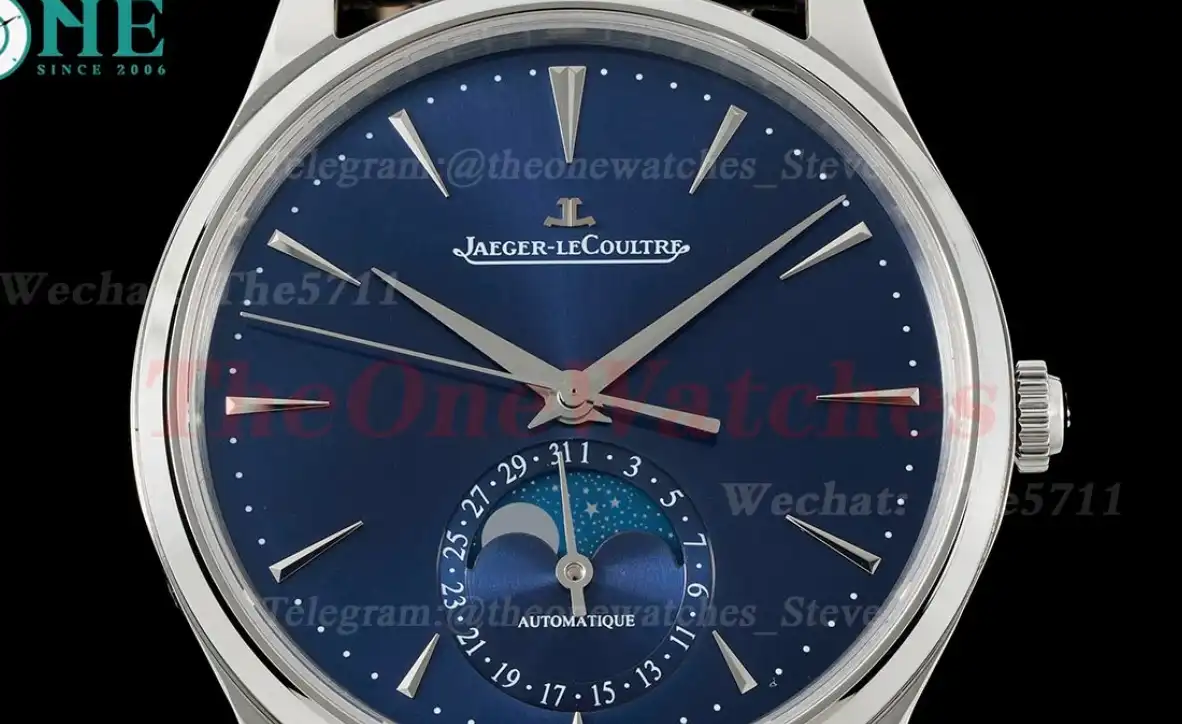 Master Ultra Thin Moonphase SS LE Blue Stk APS A925 Super Clone