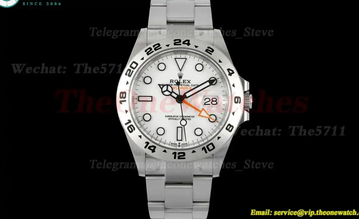 Explorer II 226570 42mm SS SS White Dial Clean DD3285 Super Clone