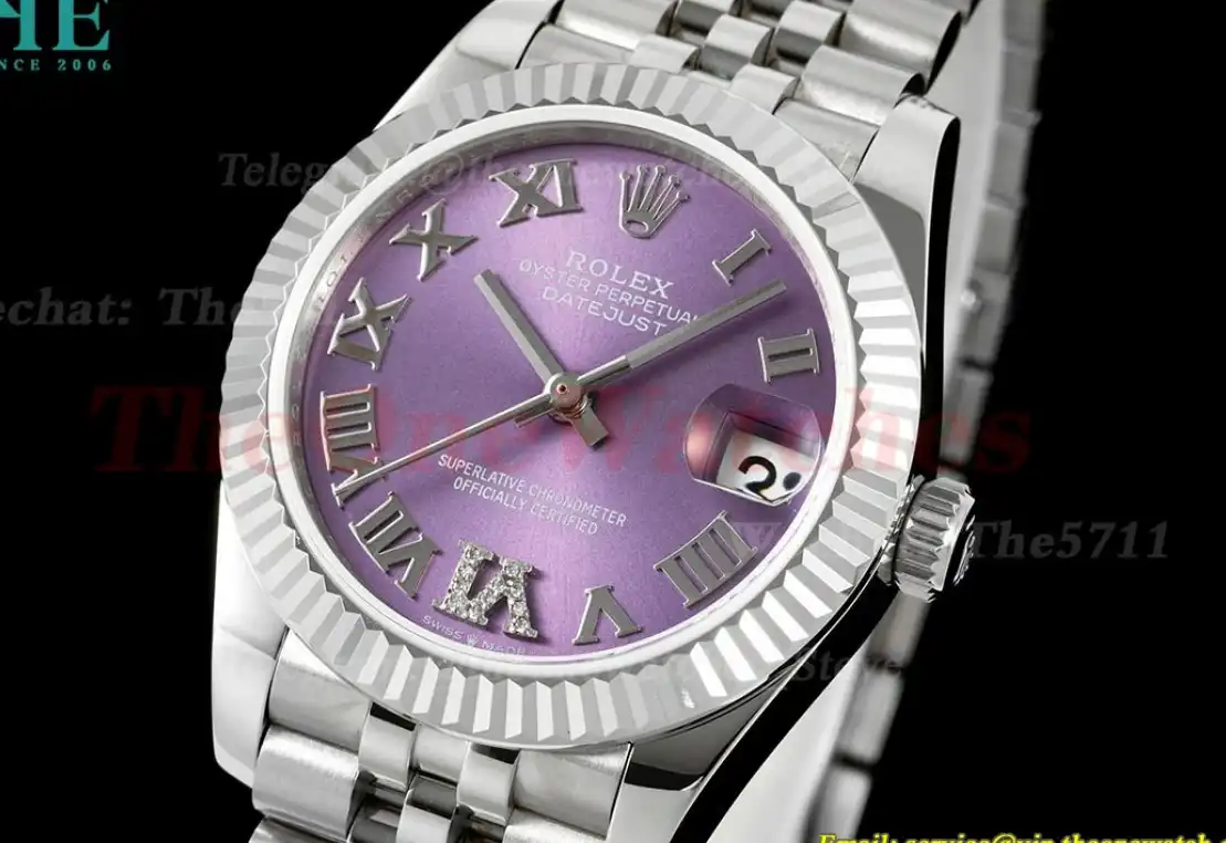 Datejust 278274 31mm Jub SS SS Purple Rmn GMF A2824