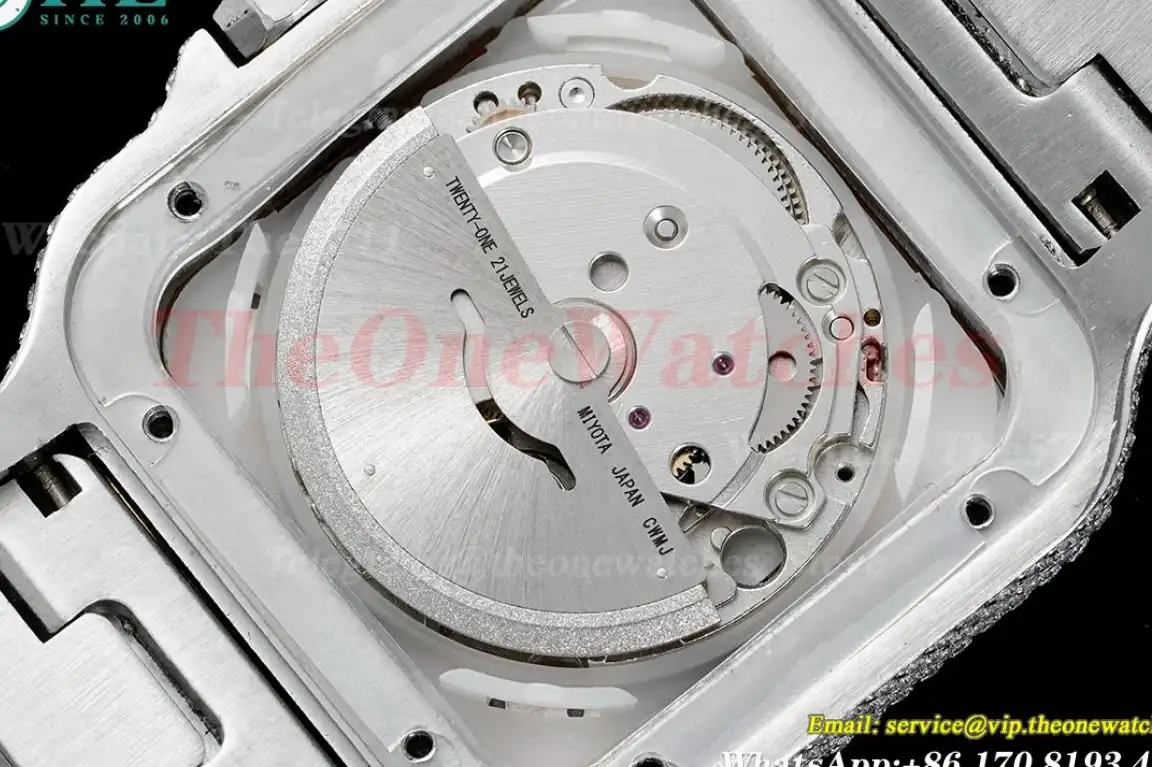 Santos 100 Mens XL 40mm YG SS SS Dia Rmn AMG MY9015