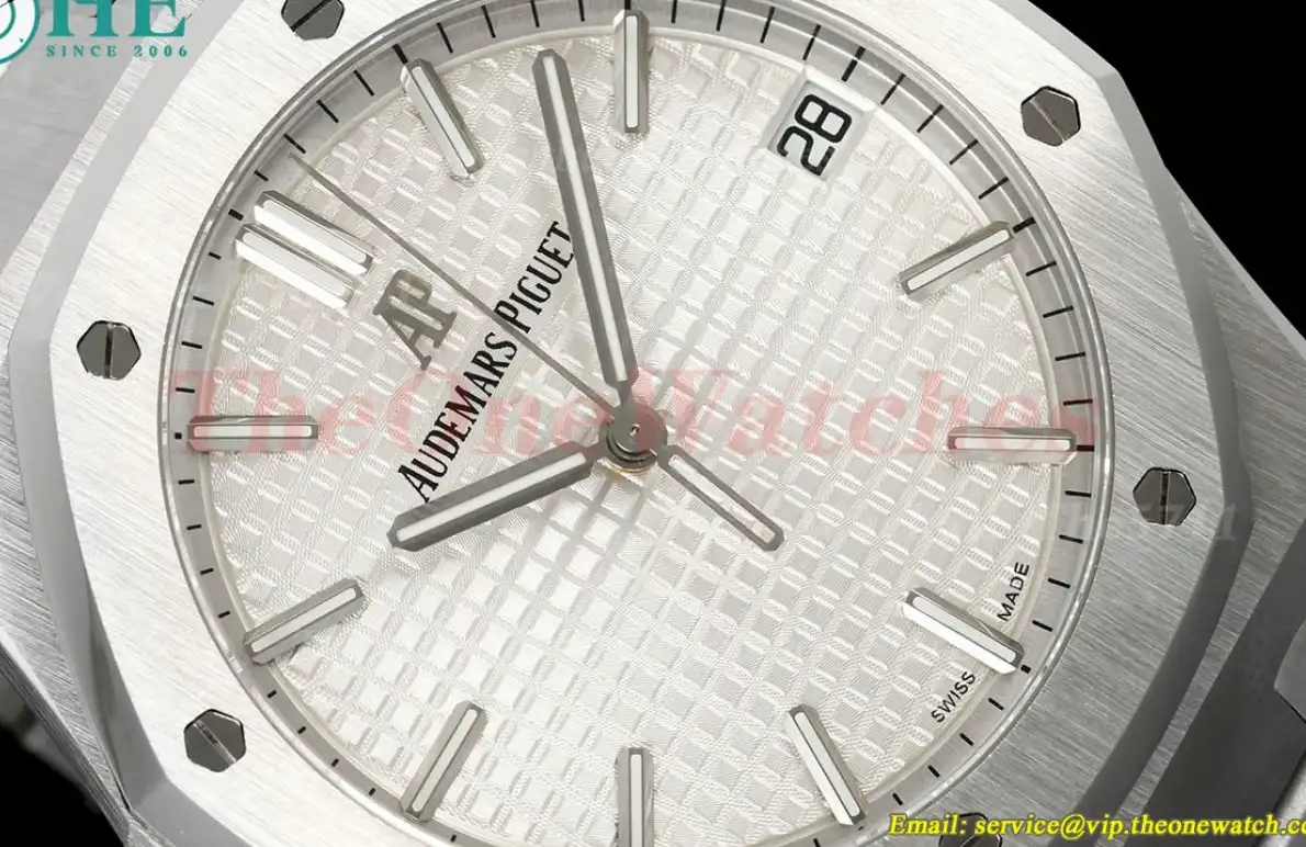 Royal Oak 15500 41mm SS SS White Dial TKF A4302 Super Clone