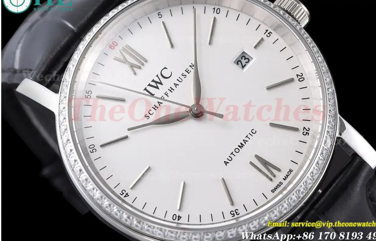 Portofino 150th 40mm Dia SS LE White Dial SS Markers GDF MY8215