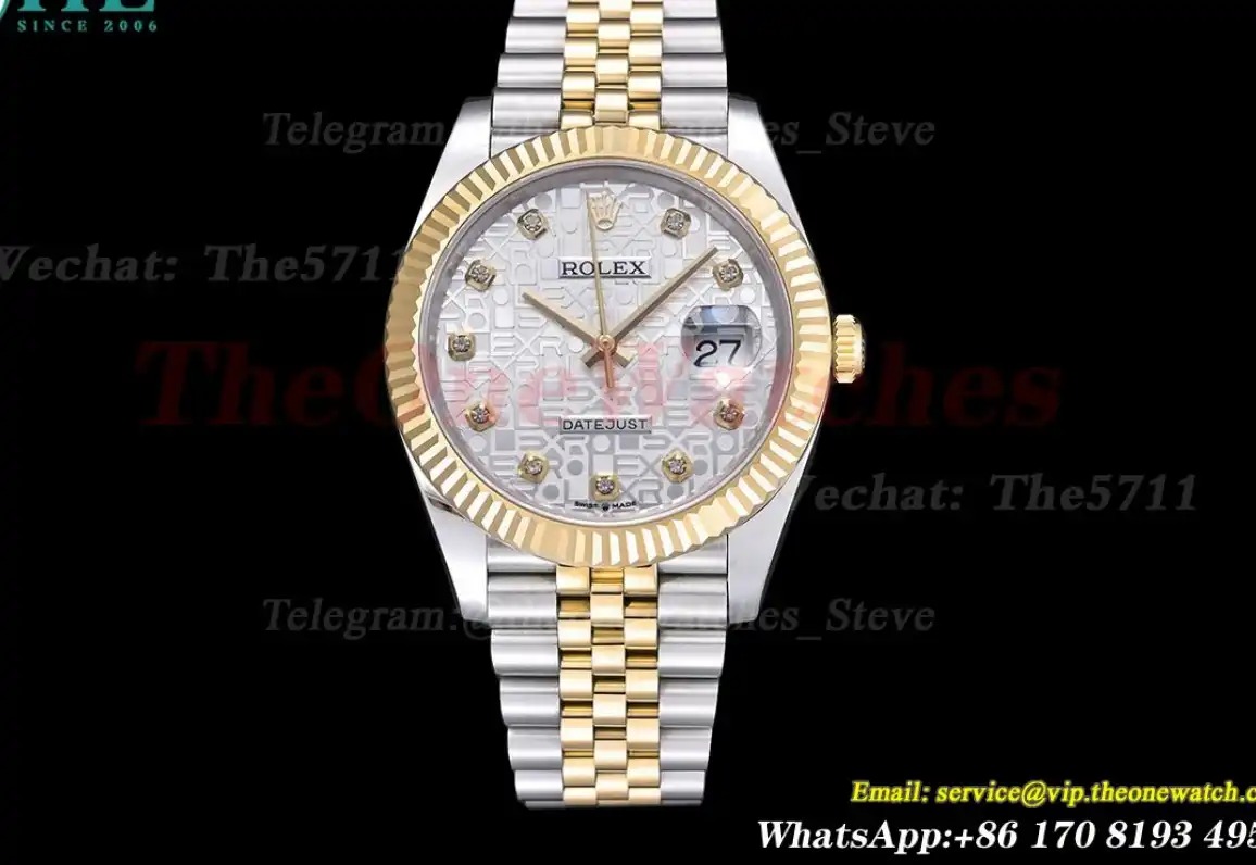 Datejust 126333 41MM YG SS Silver DIa EWEF A3235