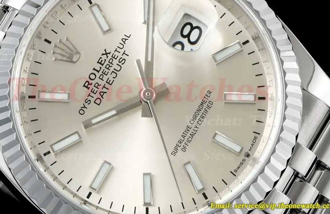 Datejust 126234 36mm Jub SS SS Silver Stk JQF VR3235