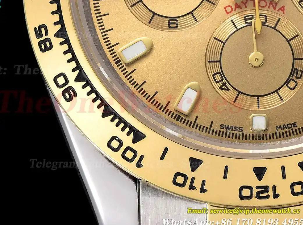 Daytona 40mm SS YG Gold Dial GDF A3836