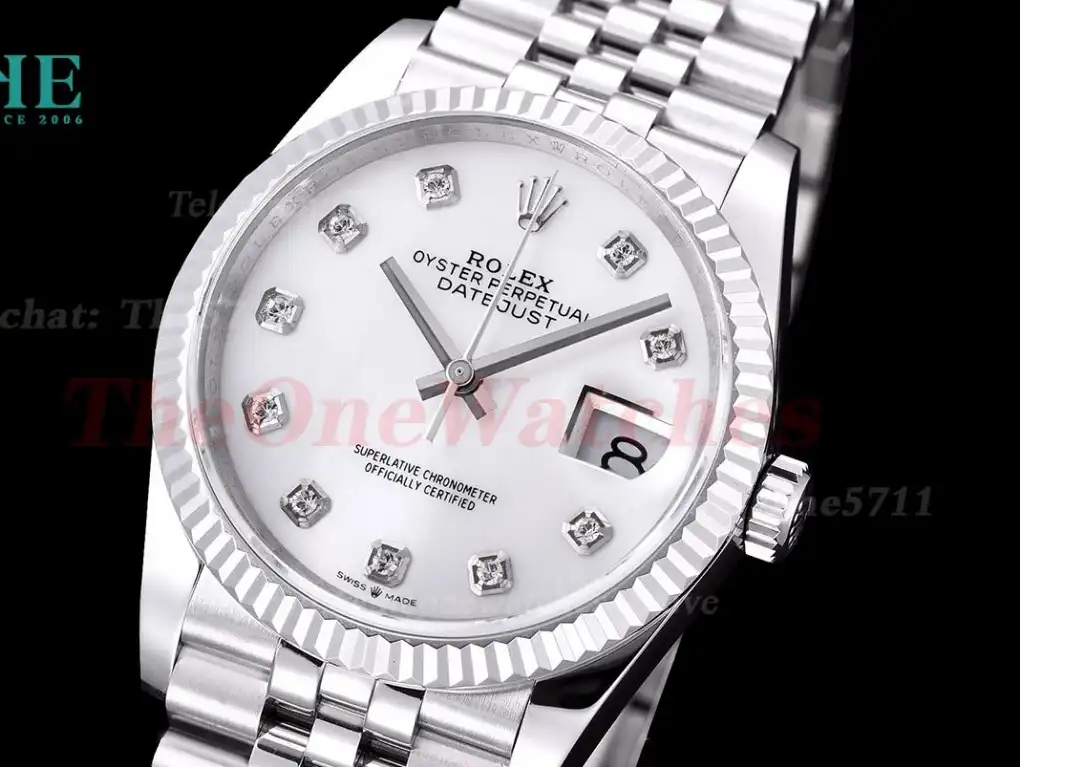 Datejust 126234 36mm Jubilee 904L SS SS Mop Dia GMF VR3235