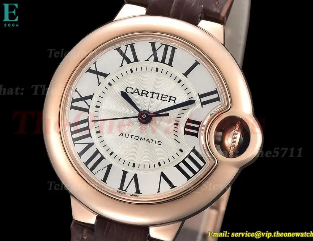 Ballon Bleu De Cartier 33mm RG LE White Dial GDF NH05