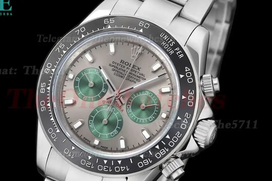 Daytona 40mm SS SS Grey Green GDF A3836