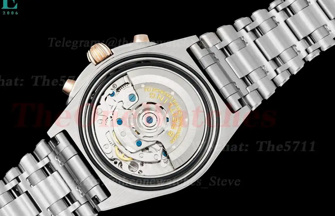 Chronomat B01 42MM RG SS Silver Stk TF A7750