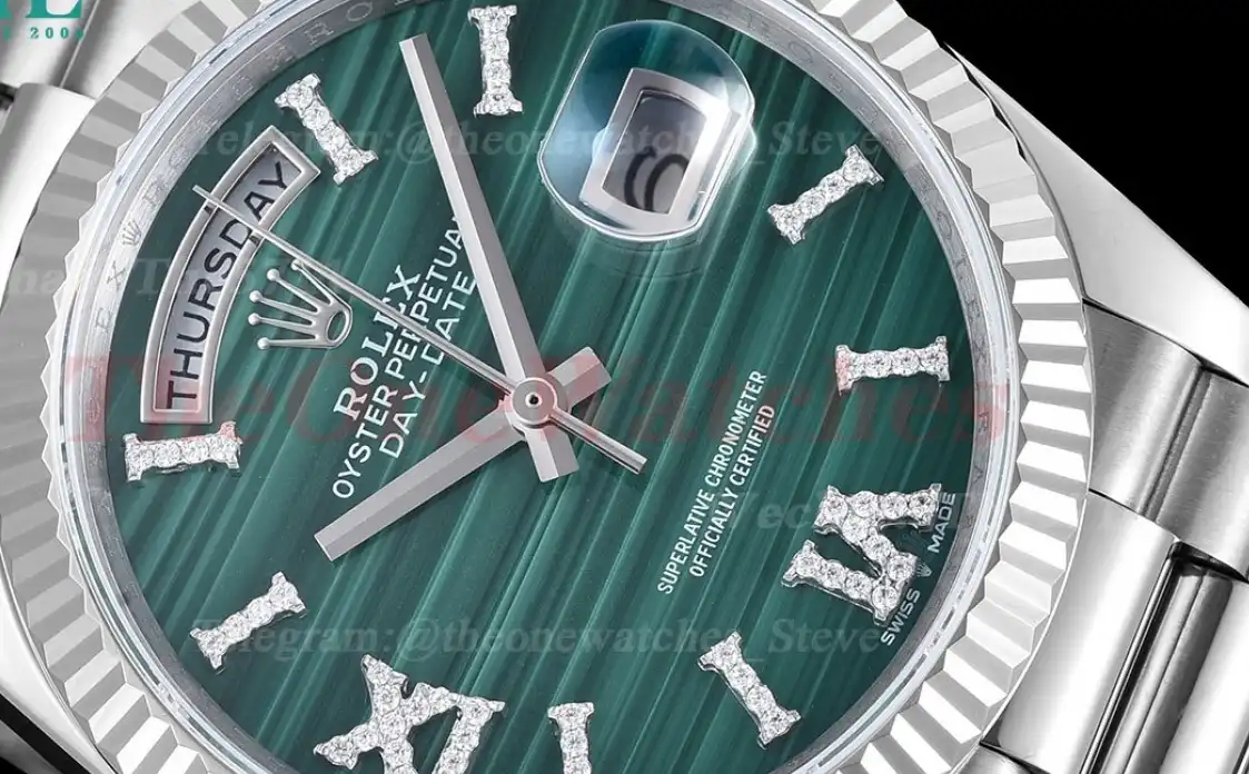 DayDate 36mm SS SS Flt Pres Malachite Dial RAF A2836