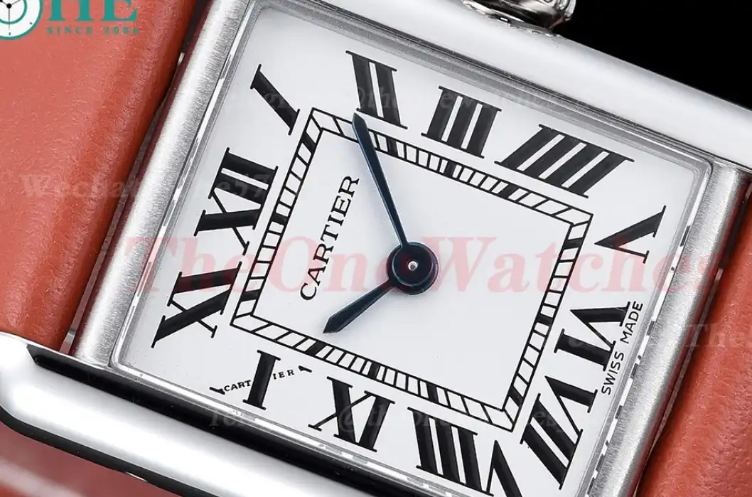 Tank Must Small White dial On Red Leather Strap K11F Quartz