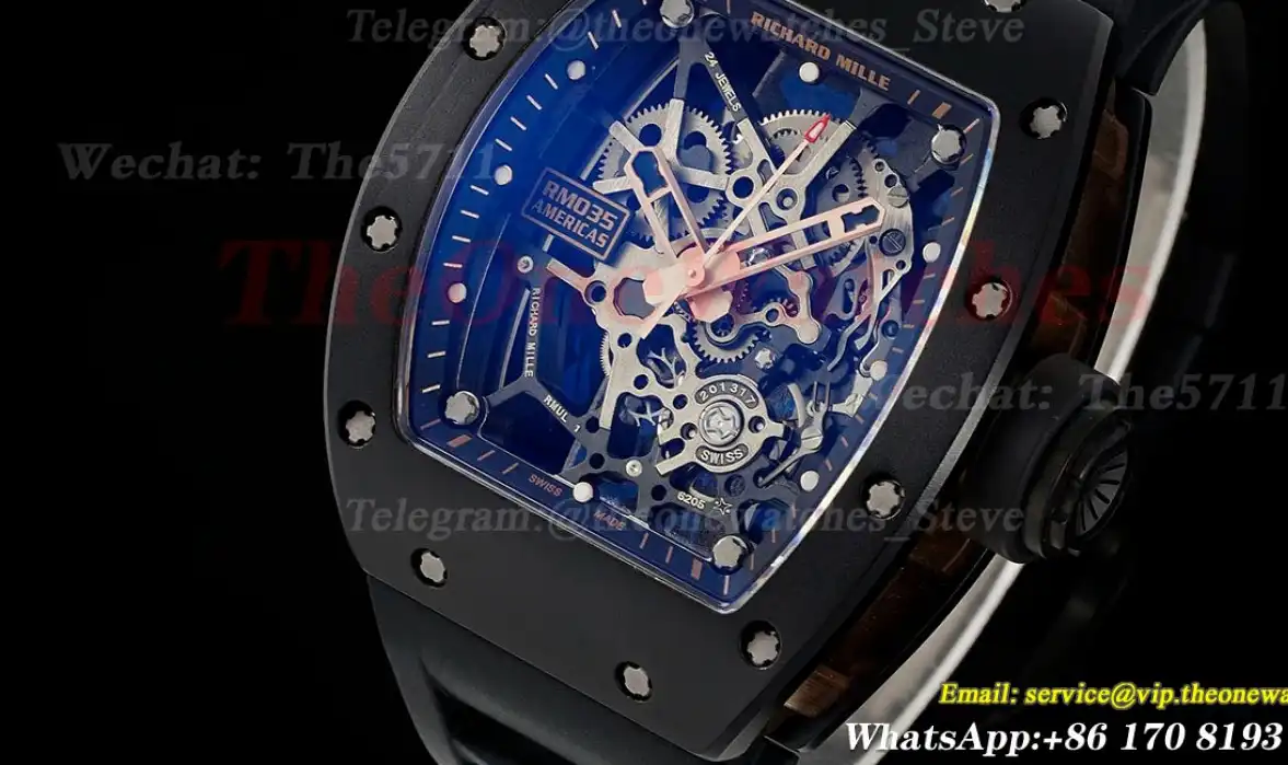 RM035-02 Black RG RU Skeleton Dial Sonic RMAL1