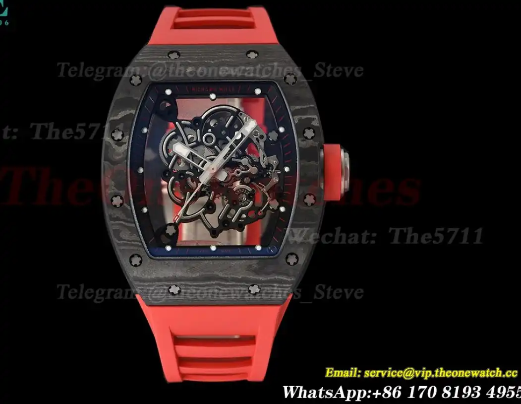 RM055 Red NTPT RU Skeleton Dial APS RMUL2 Super Clone