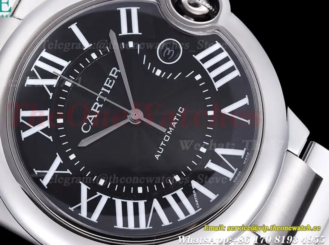 Ballon Bleu De Cartier 42mm SS SS Black Dial GDF MY8215