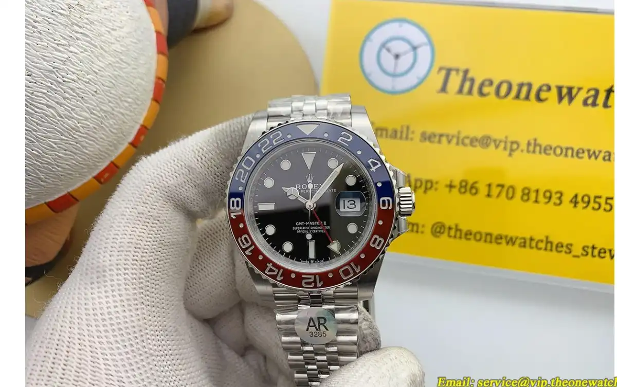 GMT Master II 126710 Pepsi Jub 40mm SS SS Black Dial ARF VR3285