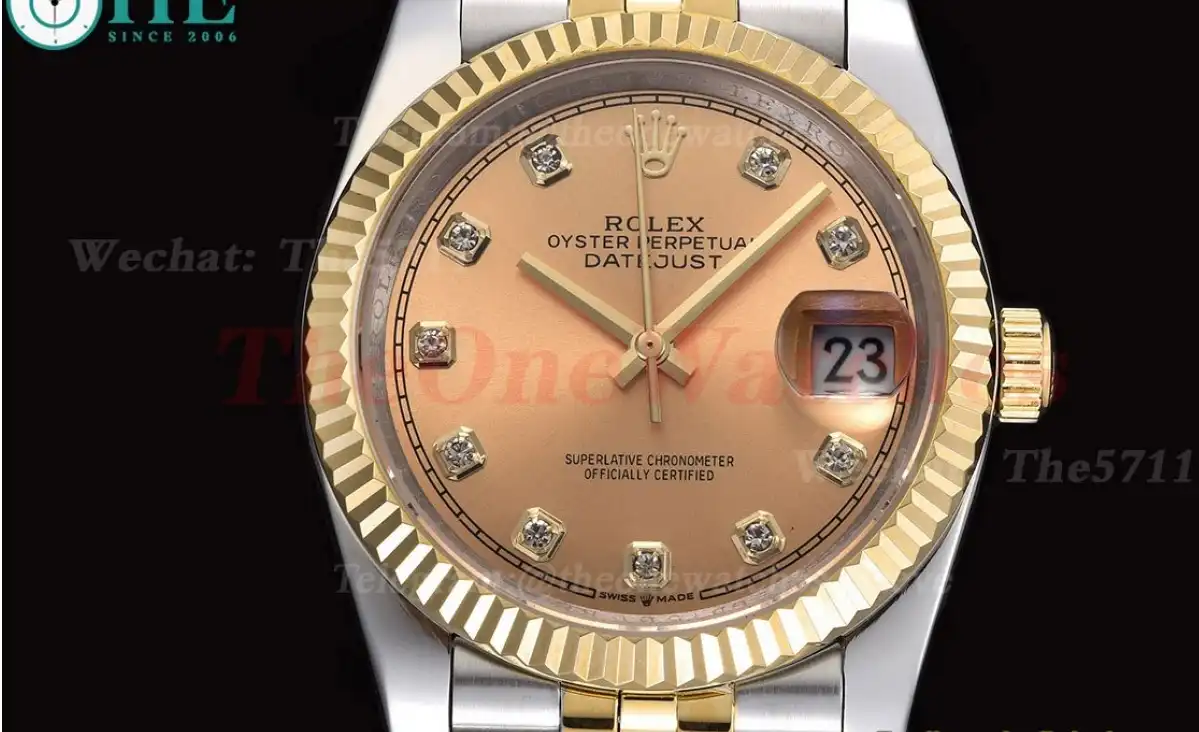 Datejust 126233 36mm Jub SS YG Rose Gold Dial Dia GDF MY8215