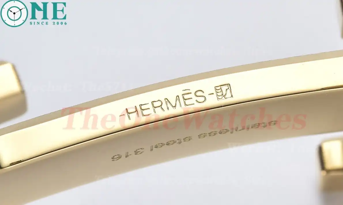 YG Hermes SS Buckle on Brown Black Leather Belt 3.8cm