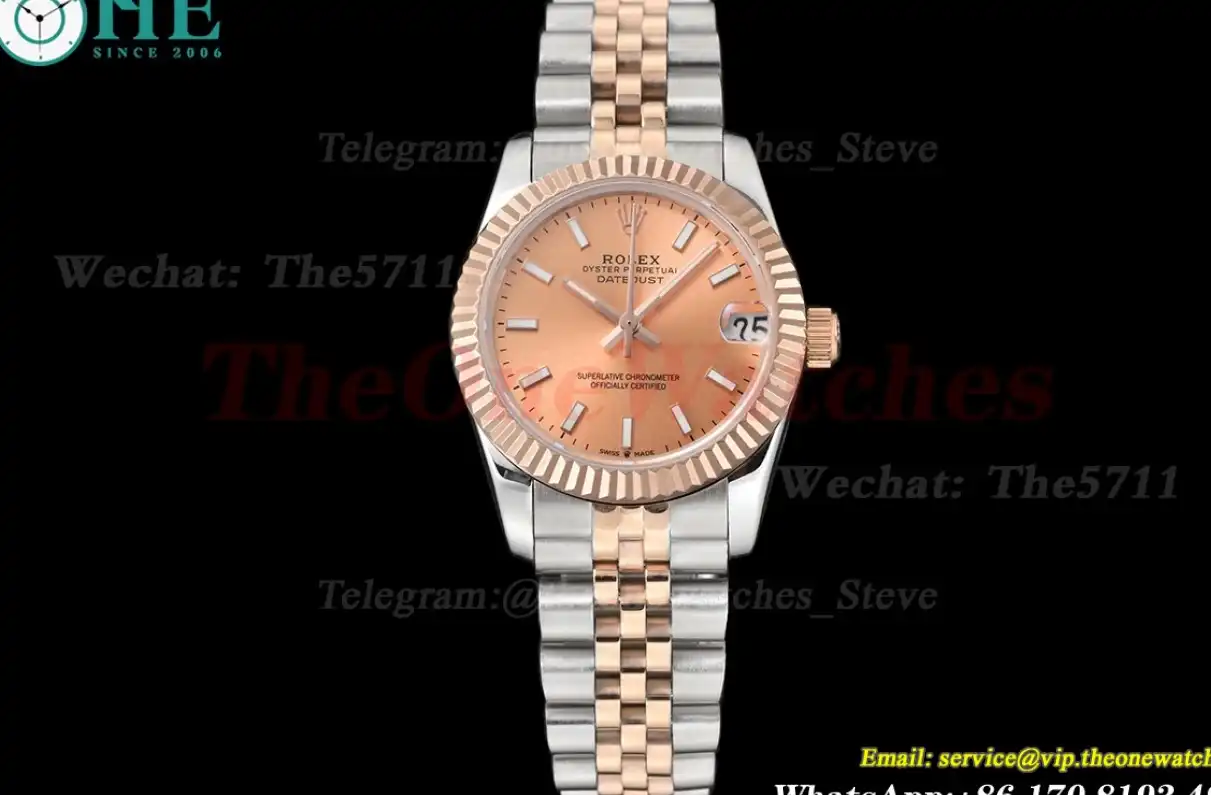 Datejust 28mm RG SS Rose Gold Stk GDF MY8215