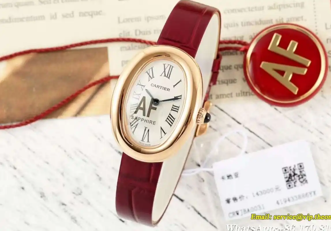 Baignoire Ladies 31mm Red RG LE White Dial AF Quartz