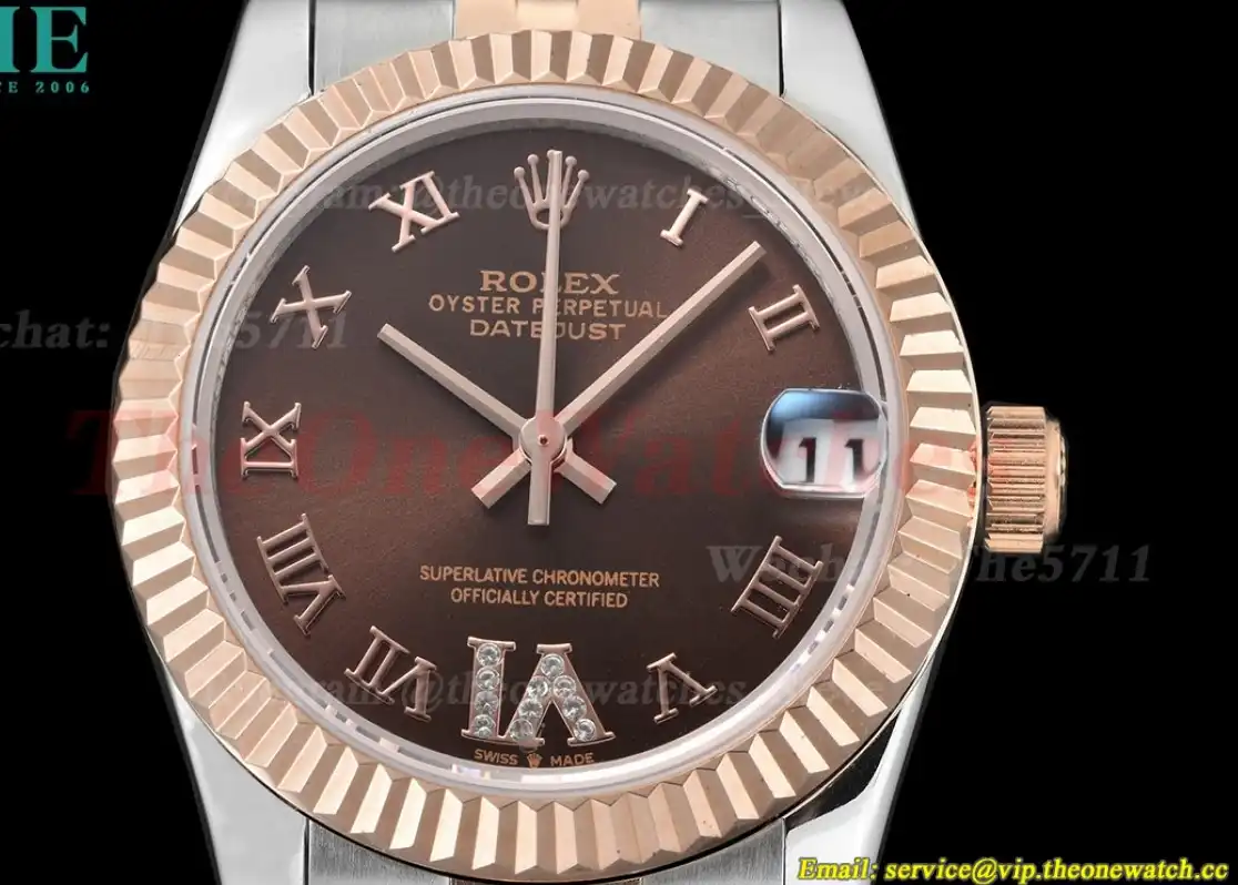 Datejust 28mm RG SS Brown Rmn GDF MY8215